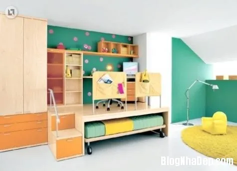 b790e174a99b7f11b8ea70b32719e640 Những phòng ngủ đầy sắc màu cho phòng trẻ
