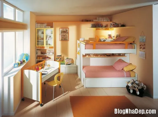 Trang trí phòng ngủ cho bé thêm rực rỡ với sắc màu