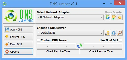 DNS Jumper - Phần mềm fake ip nhỏ gọn