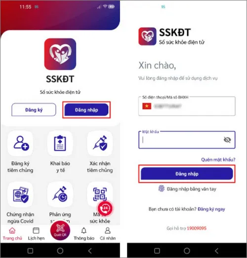 Cách đăng ký tài khoản để có app xanh 