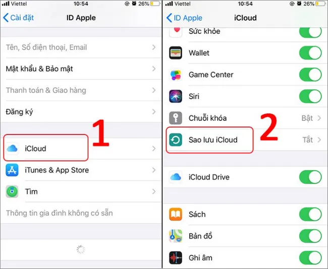 sao lưu iPhone trước khi cập nhật iOS 15