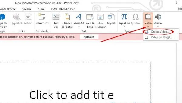 Cách chèn video vào PowerPoint 2016