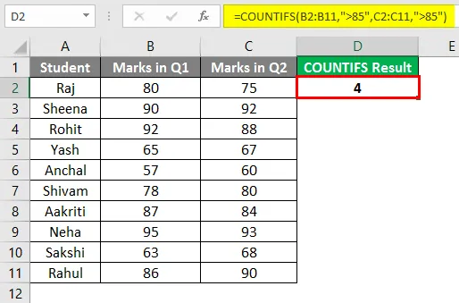 5 14 - Cách sử dụng hàm Countifs trong Excel - Ben Computer