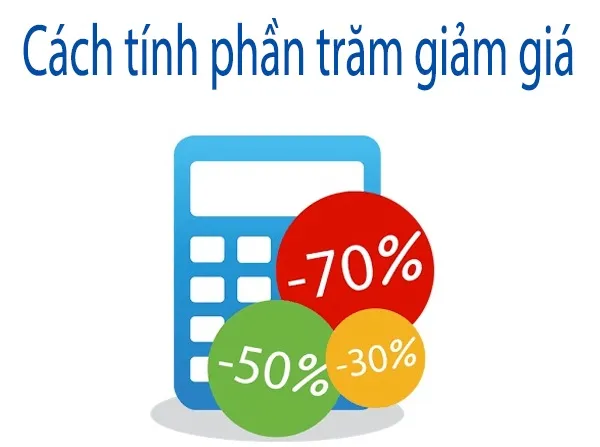 Cách tính phầm trăm giảm giá