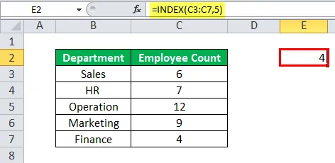 2 11 - Hàm Index trong Excel, cú pháp và cách sử dụng - Ben Computer