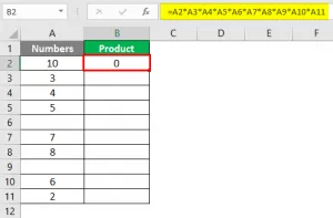 Ví dụ 5: Hàm nhân trong Excel - Ảnh 2