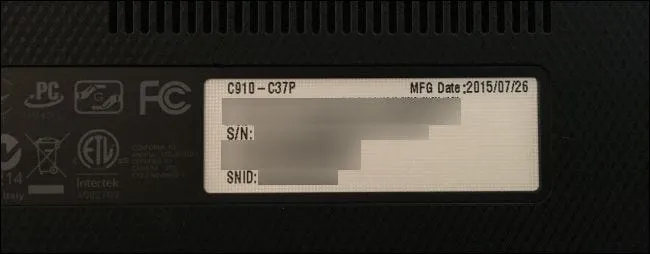 Tìm số Serial Number trên phần cứng máy tính