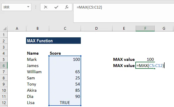 Cách sử dụng hàm Max trong Excel - Ảnh 4