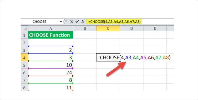 4 9 - Hàm Choose trong Excel và cách sử dụng - Ben Computer