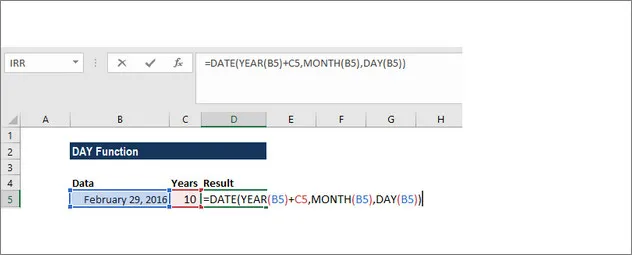 4 2 - Hàm Day trong Excel và cách sử dụng - Ben Computer