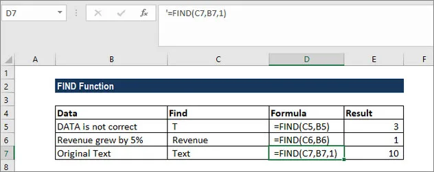 1 5 - Cú pháp hàm Find trong Excel - Ben Computer