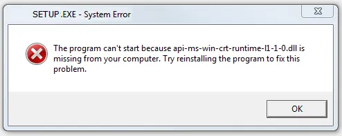 Sửa lỗi api-ms-win-crt-runtime-l1-1-0.dll trên Windows