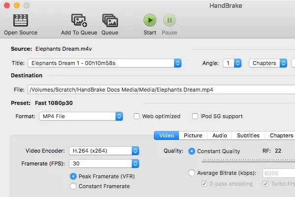 Handbrake - Phần mềm đổi đuôi video trên PC
