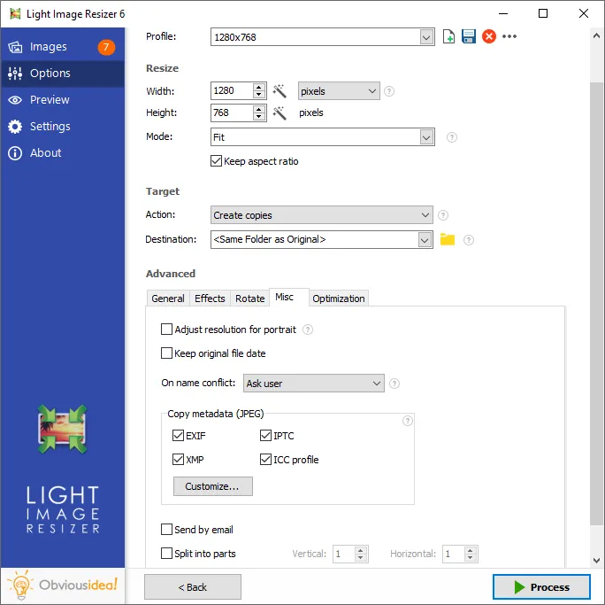 Light Image Resizer - Phần mềm thay đổi kích thước ảnh để giảm dung lượng